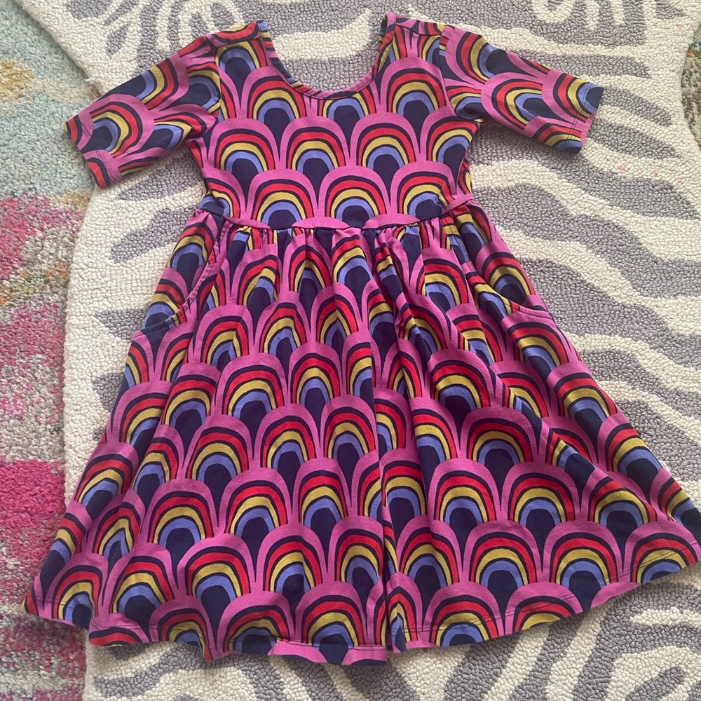 Hanna Andersson rainbow swing dress